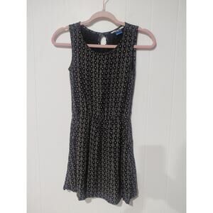 KAVU Printed Sleeveless Dress Size L Black And White Sporty Geometric Outdoors